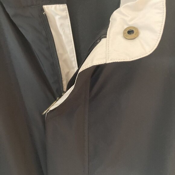 Dryjoys Footjoys Mens LG 1/2 Zip Snap Kangaroo Pocket Black Tan S/S Wind Shirt - Picture 11 of 16